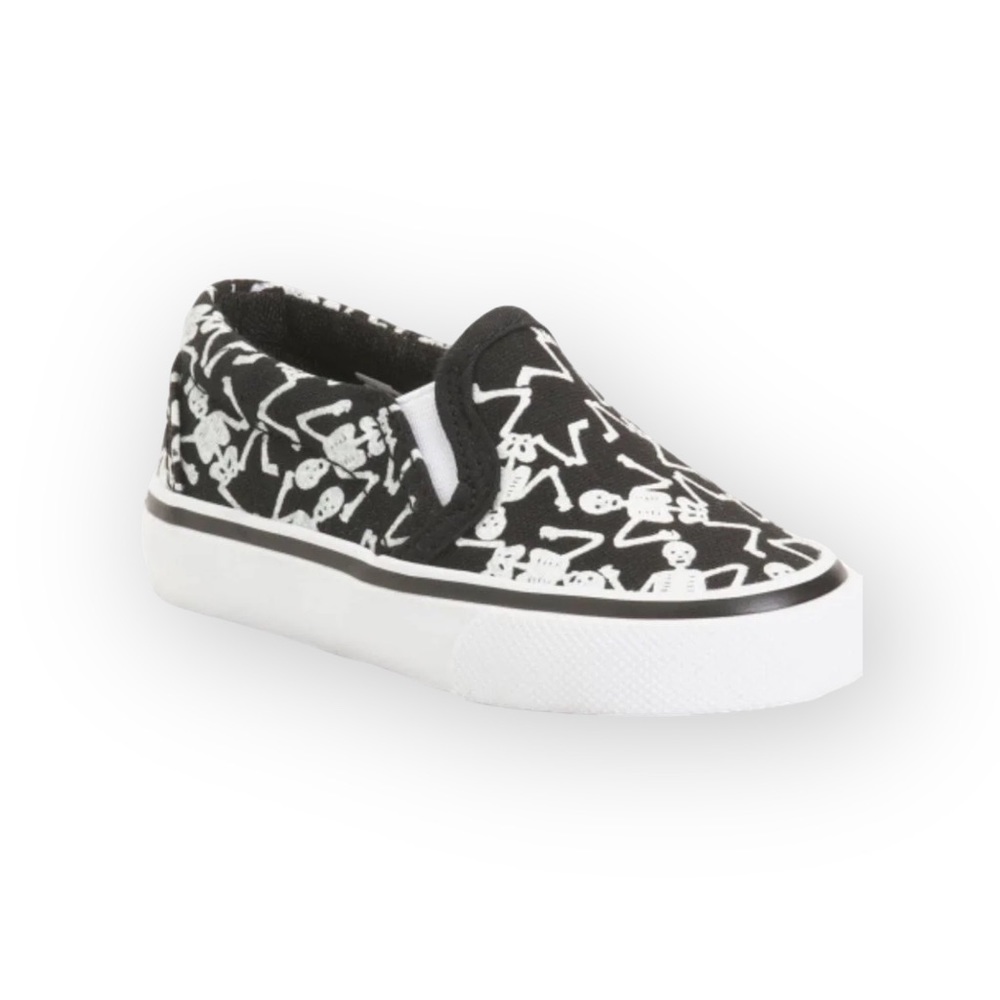 new Tommy Bahama ☠︎︎ Skeleton Print Slip On Sneakers ☠︎︎ Glow in the Dark ☠︎︎ 5